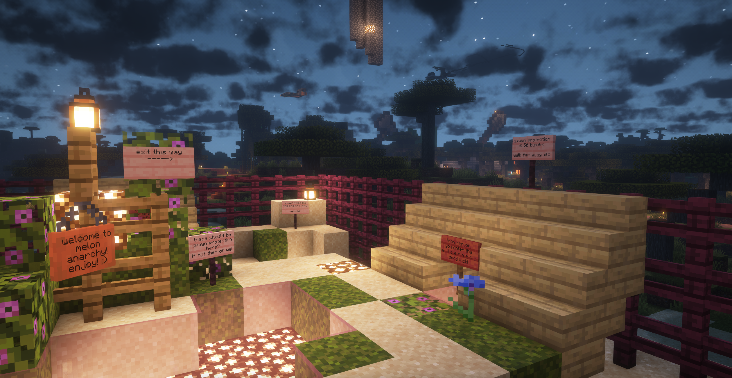 Spawn Protection at Numelon World being showcased
